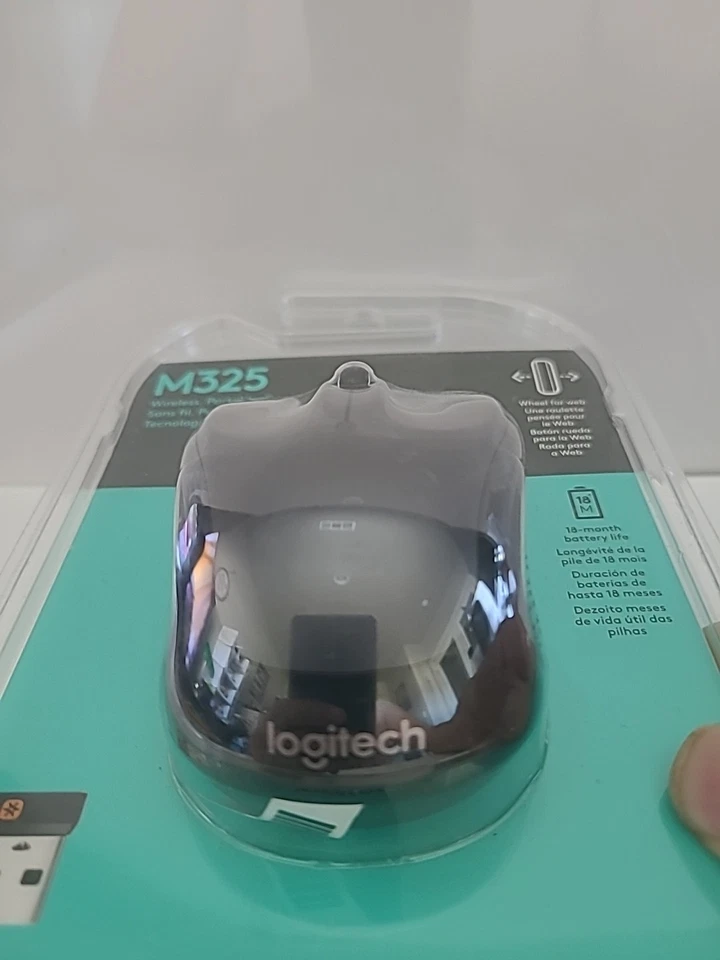 NEW LOGITECH M325 WIRELESS MOUSE - WINDOWS MAC Dark Grey OS - SEALED - Image 4 of 4