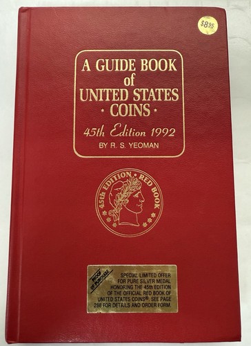 The Official Red Book 1992 Guide To United States Coins Vintage