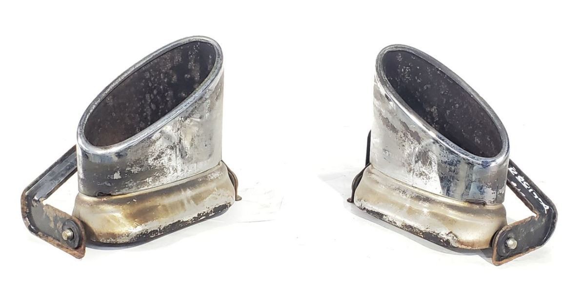 2007 Bentley Continental GTC OEM Pair Chrome Exhaust Tips 3w0253682d 
