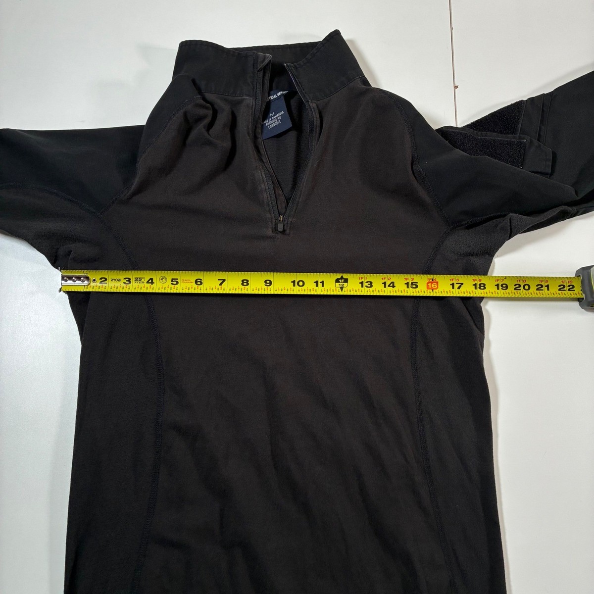 5.11 Tactical Rapid Assault Shirt Medium Black Quarter Zip Ripstop