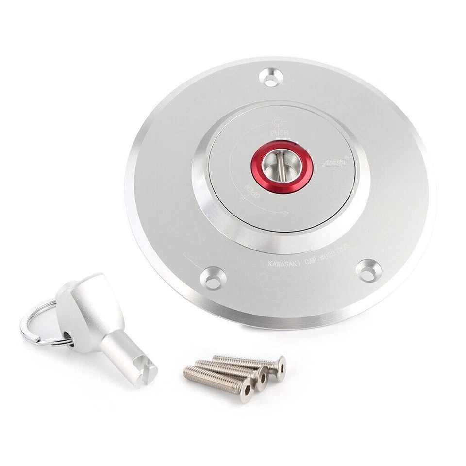 Tapa del depósito Tapa del depósito con llave para Kawasaki ZZR 1400 ZX-14 06-07 ZZR 600 Foto 3 de 4