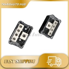 2 Power Ground Amp Distribution Block 0/2/4 Gauge Input 4/8/10 Gauge Output US