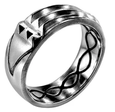 Atlantis Ring 925 Solid Sterling Silver Talisman Egyptian Amulet Handcrafted USA