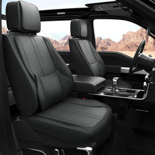 Custom-Fit Seat Covers for Ford F-150 Crew Cab 2015 2024 , Full Set Full-Wrap W