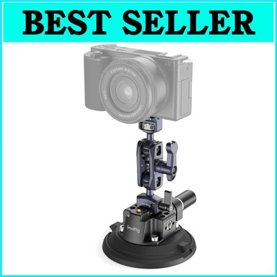 Secure 4'' Suction Mount for Action Cameras - 3kg Capacity, Quick Assembly