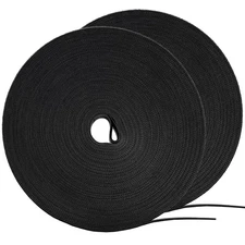 2 Rolls 1/2 Inch x 84Ft Fastening Cable Ties Reusable Hook & Loop Cord Organizer