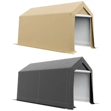 Outsunny 7' x 12' Heavy Duty Garden Storage Tent with Large Door