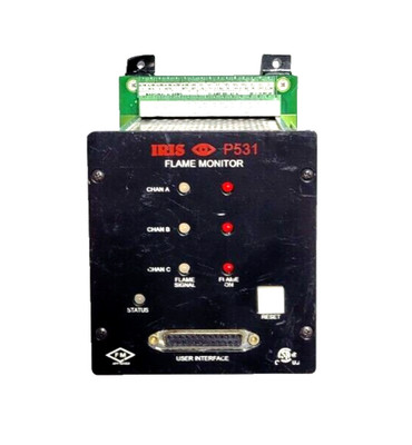 Iris Flame Monitor Model P531AC Signal Processor User Interface used.