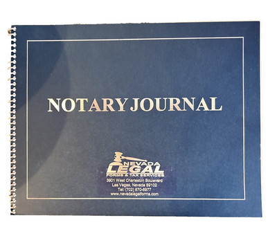 Nevada Official Notary Journal of Notarial Acts New