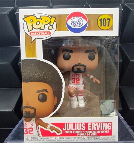 Funko Pop ABA/NBA Basketball NEW YORK NETS Julius Erving  #107 W/Protector NEW