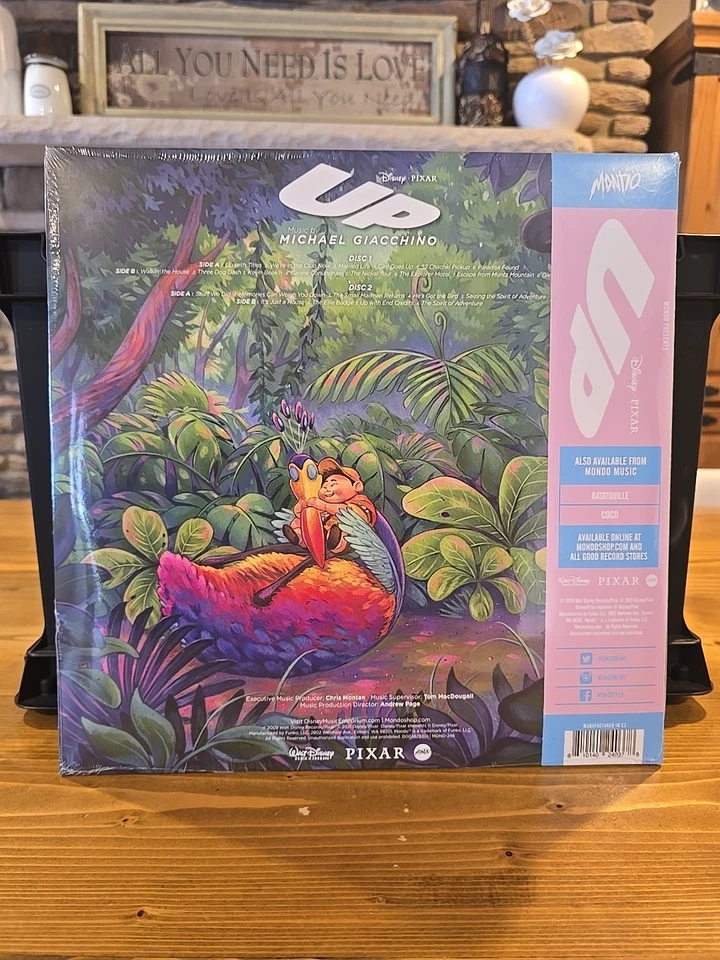 Michael Giacchino – UP Original Motion Picture Sdtk 2LP 180g Sky Blue Vinyl NEW - Image 3 of 3