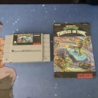 New ListingTMNT IV Turtles In Time for SNES with Booklet - Tested & Works