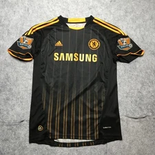 Chelsea Didier Drogba Jersey Mens Medium Black EPL Soccer Adidas 2010/2011 Third