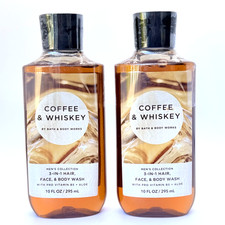 2 Bath Body Works COFFEE WHISKEY Men Collection 3-in-1 Hair Body Face Wash
