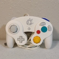 Nintendo GameCube Controller - White Super Smash Bros Edition DOL-003 - TESTED