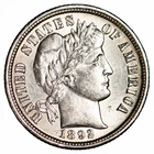 New Listing1892O Barber Dime 10C Rep Date FS-301 Raw