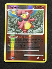 LP Magby 88/123 Reverse Holo Mysterious Treasures Authentic Pokemon Card