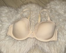 Bali 3L97 One Smooth U Ultra Light Lace Lift Underwire Bra Womens 40B Beige