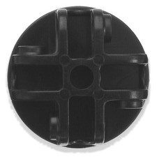 4-Way Roof Centre Bracket Connector, 7 x 3 cm / 2.75 x 1.18 inch, Black