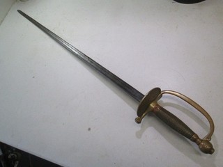 US MODEL 1840 CIVIL WAR NCO OFFICERS SWORD NO SCABBARD MARKED DECENT CONDOTION