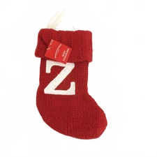 New Wondershop Mini Red Christmas Stocking 8" Initial Letter Z Knit Target