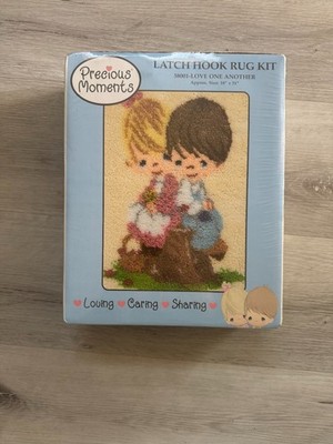 Precious Moments Latch Hook Rug Kit Love One Another  38001 18x31'' NEW