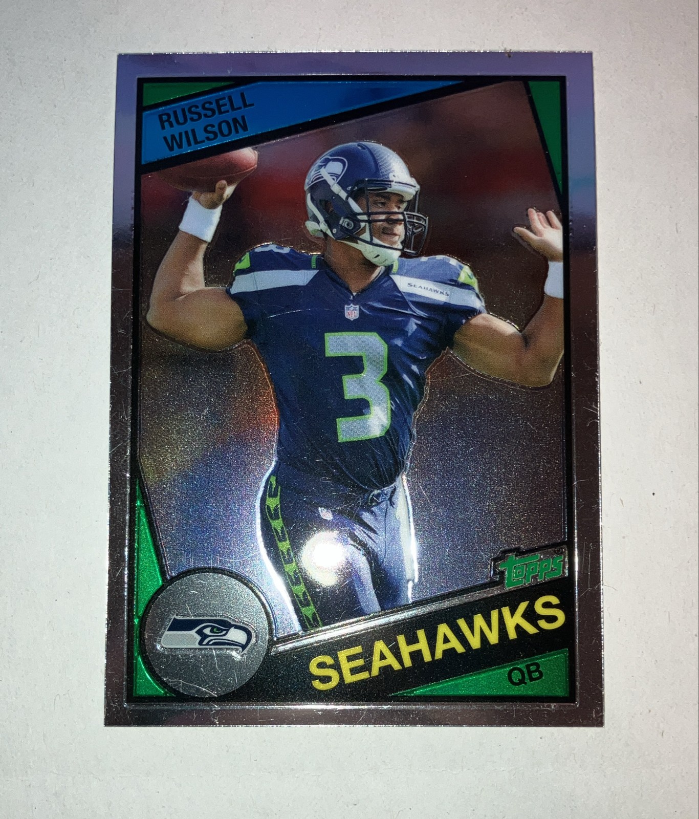 2012 Topps Chrome - 1984 Design Russell Wilson #14 (RC)