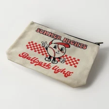 Summer Nights Baseball Ballpark Portable Travel Accessories Makeup Bag New