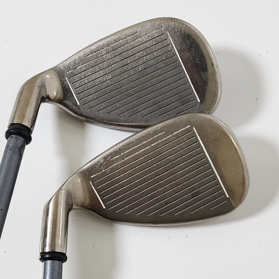 Lote de 8 y 9 hierros Callaway Hawk Eye grafito personas mayores-flexibles diestros (buen estado) Foto 4 de 4