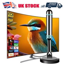 TV Aerial Indoor TV Aerial for Smart TV with Signal Booster Digital TV Antenna