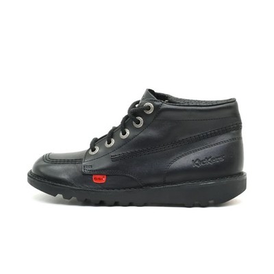 Kickers Damen 579 Stiefeletten Schwarz Leder Knöchelhoch Sohle Boots EU 37