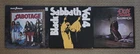 Lot of 3 Black Sabbath Ozzy Osbourne vinyl record albums Hard Rock Heavy Metal