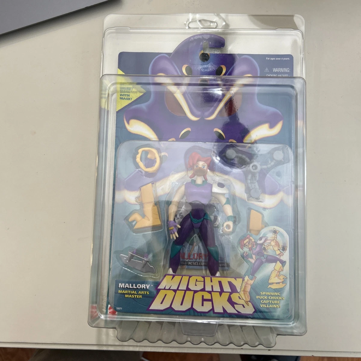 Rare! Figurine Mighty Ducks Net Blaster 1996 Mattel Disney Rare! Figurine Mighty Ducks Net Blaster 1996 Mattel Disney