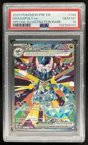 2025 Pokemon Prismatic Evolutions Dragapult ex #165/131 PSA 10 GEM MINT