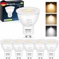 GU10 Led 5.2W, 810LM 3CCT Einstellbar Warmweiss 3000K/ Neutralweiss 4000K/