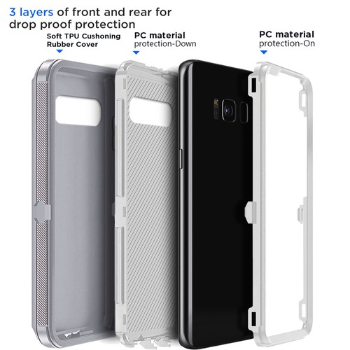 For Samsung Galaxy S8/S8 Plus/S8+ Case Heavy Duty Rubber Cover W/ Accessories - Picture 42 of 61