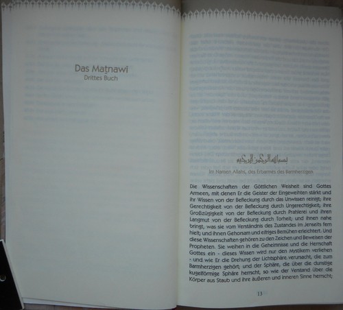 Gala ad-Din Rûmi The Matnawî Third Book (German Bernhard Meyer) 2005 Konya - Picture 9 of 15