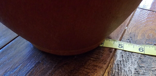 Authentic Orange & Yellow Mexican Clay Pottery Fire Vase 10" - Picture 13 of 14