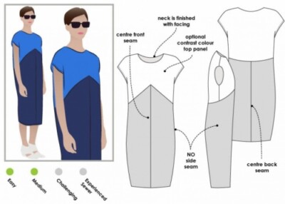 Style Arc Nähmuster Mila Kleid Damen Größen 18-30