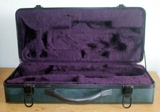 Trumpet Hard Case Green with Purple Velvet Lining