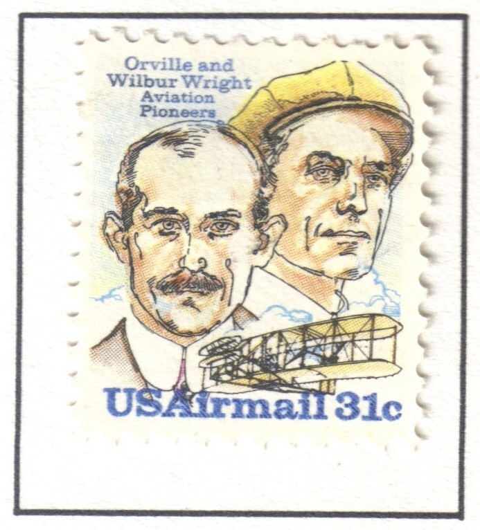 US 1979 Air Mail Stamp, Aviation Pioneers Wright Brothers, Unused, Scott C91