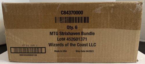 MTG Strixhaven School of Mages Bundle Factory Sealed Case of 6 Bundles A1W2