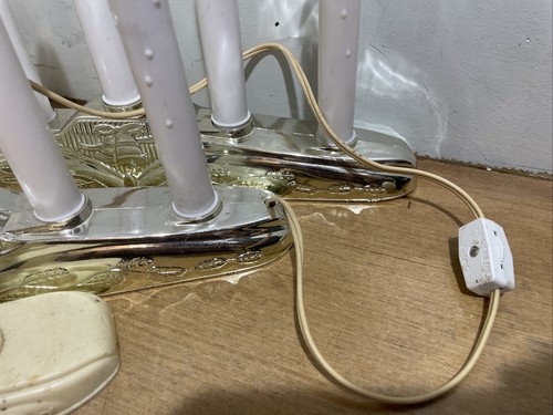 4 (5) beleuchtete Kandelaber elektrische Wachstropfen Fensterleuchten GETESTET - Bild 2 von 4