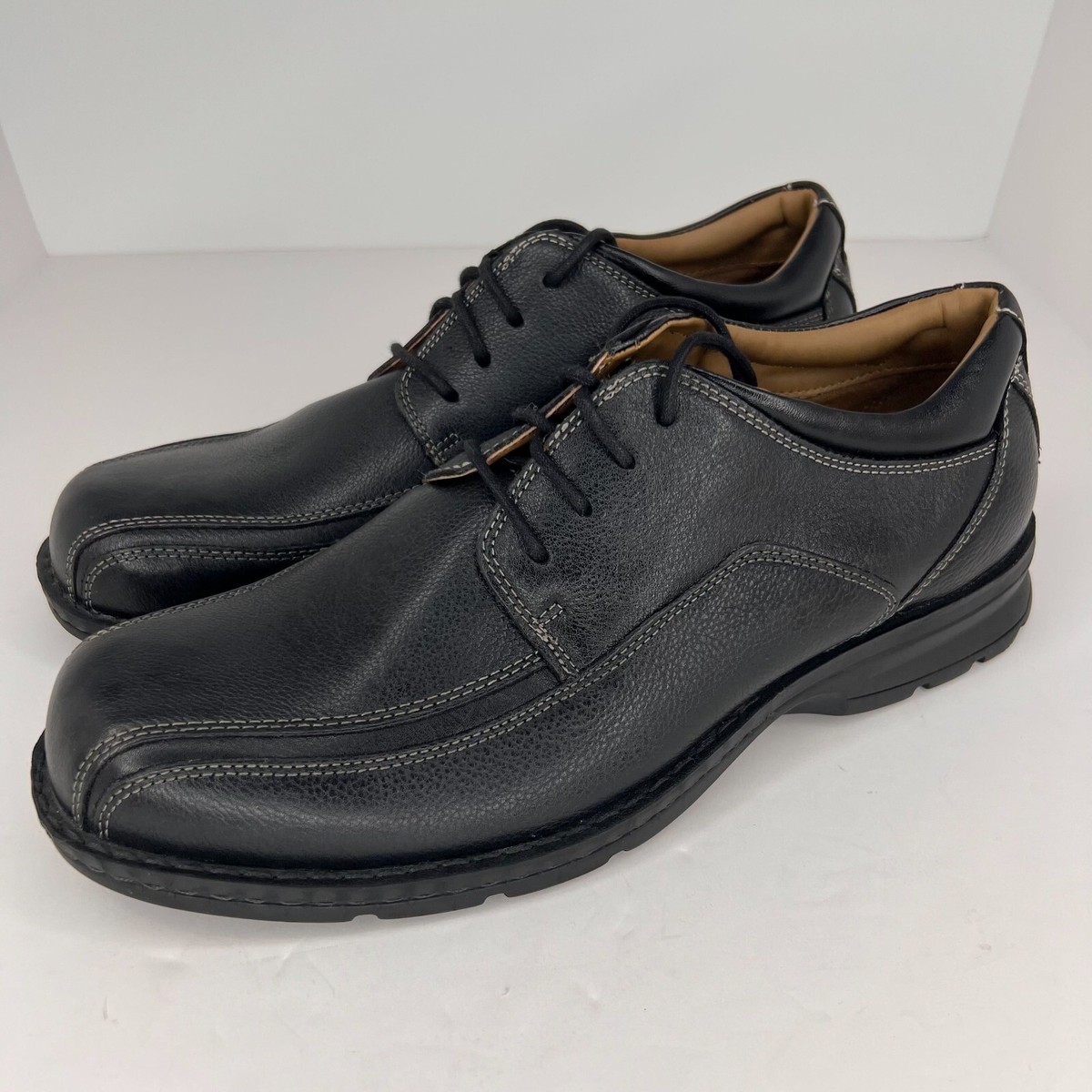 (取寄) ドッカーズ メンズ トラスティー モック トゥ オックスフォード Dockers men  Trustee Moc Toe Oxford Black Tumbled Leather Dockers Mens Trustee Black Moc Toe Oxford Leather Size 11.5M Dress