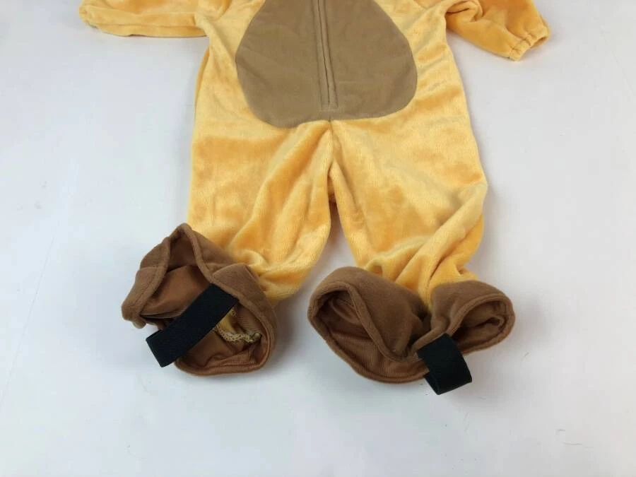 Koal Kids Baby Lion Cub Halloween Costume 6-9 Months 9m Yellow Zip Up Over Shoes - Image 3 of 4