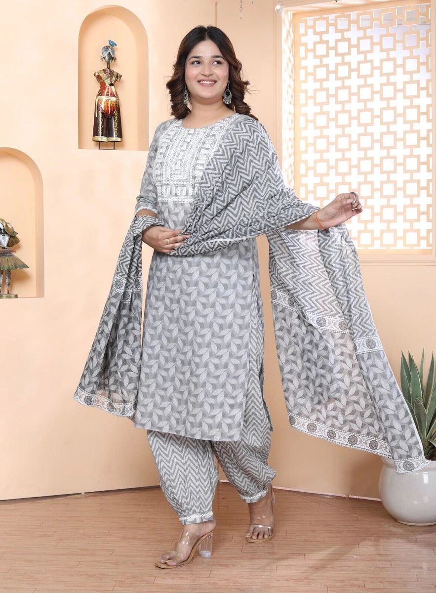 Grey and hotsell black salwar suit