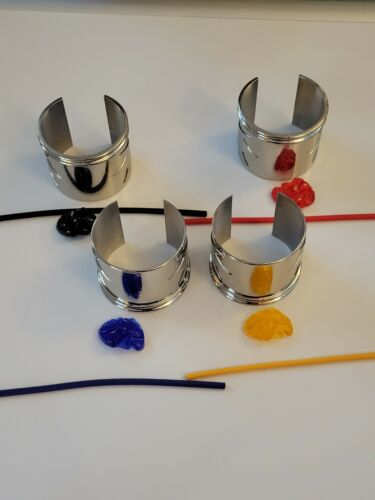 Dino Cuff Thunder Brace Set di 4 Cosplay completo di gemme e fasce - Foto 2 di 7