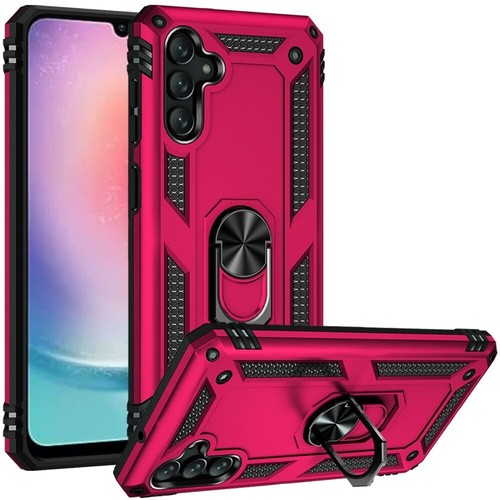 Pour Samsung Galaxy A26 5G Coque Anneau Support Magnétique Support Métal + Verre Trempé - Photo 34 sur 36
