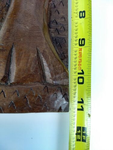 Handgeschnitzte Wandkunst aus Holz Holz Mann Stammesjagd Jäger hängende Plakette #2 - Bild 5 von 6