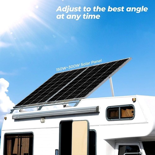 Solar Panel RV Tilt Mount Brackets Kit System Roof Flat Surface Adjustable Frame - Picture 3 of 12